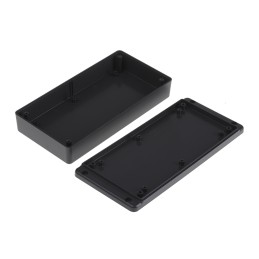 1 pcs - RS PRO Grey ABS Enclosure, Flanged, Grey Lid, 190 x 86 x 35mm