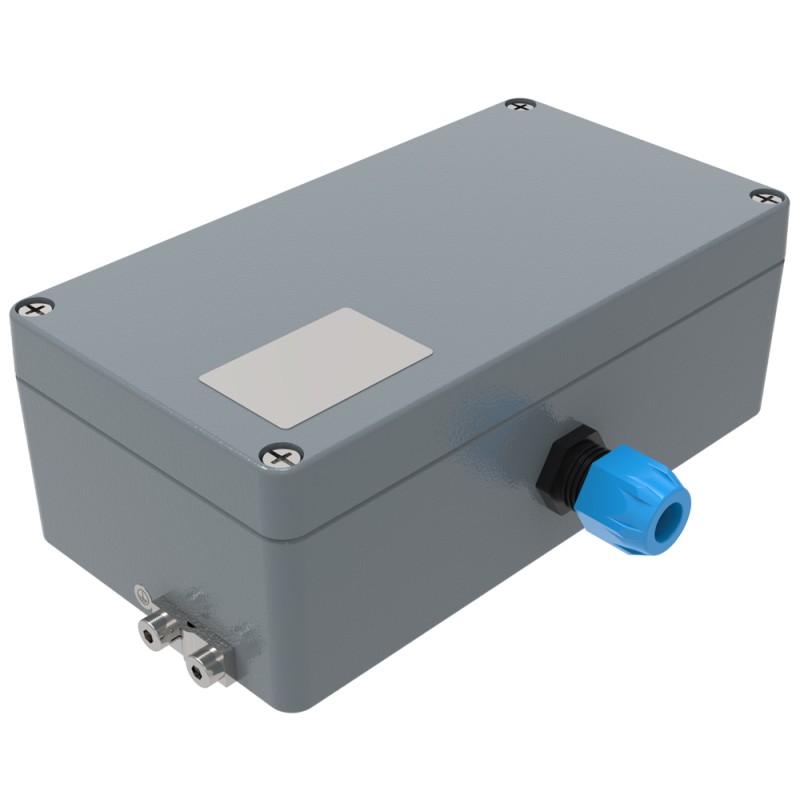 1 pcs - Rose Ex Aluminium Series Grey Aluminium Junction Box, IP66, 20 Terminals, ATEX, 220 x 120 x 80mm