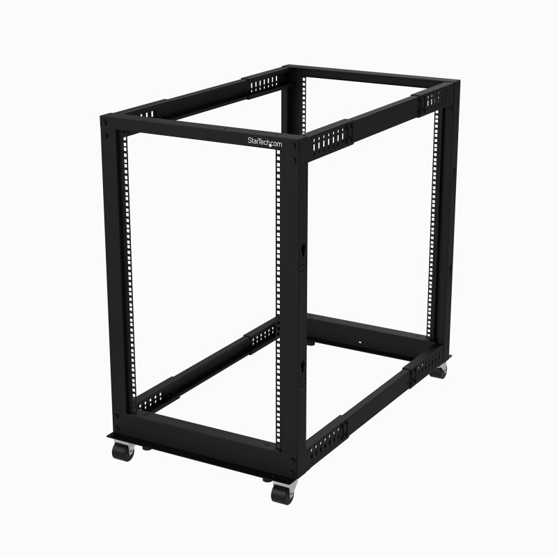 1 pcs - StarTech.com Black 18U Steel Server Rack , with 4-Post Frame