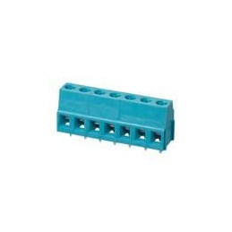 1 pcs : TB007-508-07BE - Fixed Terminal Blocks Terminal block, screw type, 5.08 , horizontal, 7 poles, CUI Blue, slotted screw, 