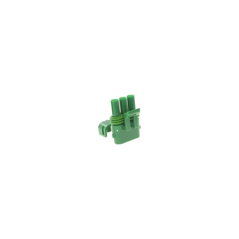 1 pcs : 12020403 - Automotive Connectors 3P M DK GRN CON ASY WTHR PK TWR 20AMPS