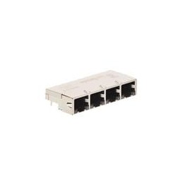 1 pcs : 1888251-2 - Modular Connectors / Ethernet Connectors LOW PROFILE RJ45 1x4 Bi-Color