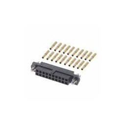 1 pcs : M80-4602005 - Power to the Board 10+10 POS FEM +J/S LG BORE GOLD