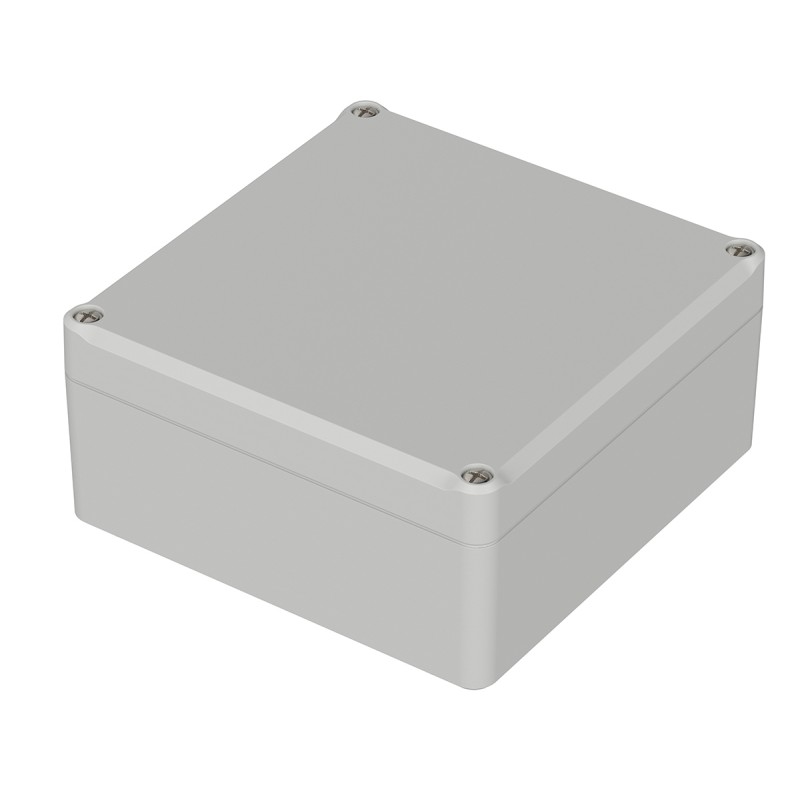 1 pcs - Bopla Euromas II Series Light Grey ABS Enclosure, IP65, Light Grey Lid, 122 x 120 x 57mm