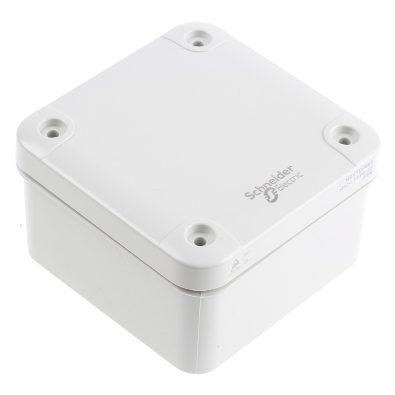 1 pcs - Schneider Electric Thalassa TBP Series Polycarbonate Wall Box, IP66, 89 mm x 89 mm x 54mm