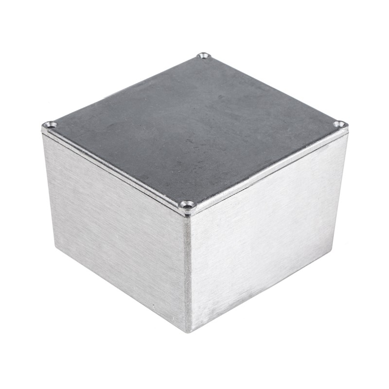 1 pcs - RS PRO Silver Die Cast Aluminium Enclosure, IP54, IP65, IP66, Silver Lid, 50 x 50 x 31mm
