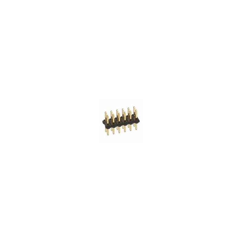 1 pcs : M22-2020605 - Headers & Wire Housings 6+6 DIL PIN HDR GOLD VERTICAL