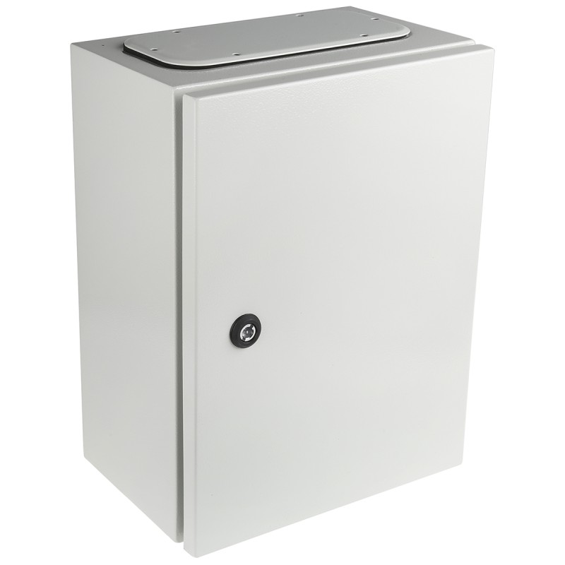 1 pcs - RS PRO Steel Wall Box, IP65, 400 mm x 300 mm x 200mm