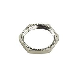 1 pcs : 6011048 - Screws & Fasteners PG48 Locknut, Ribbed, BN