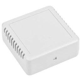 1 pcs - RS PRO White ABS Enclosure, IP20, IK06, White Lid, 75.8 x 75.8 x 30.2mm