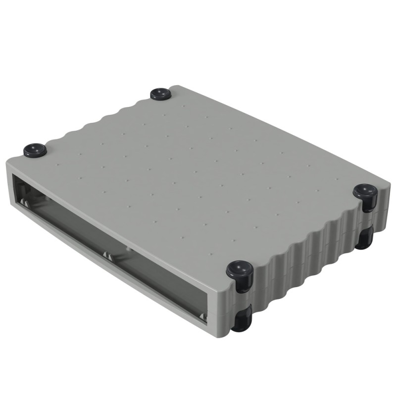 1 pcs - Rose Wavetronic Series Silver Aluminium Desktop Enclosure, 268 x 324 x 55mm