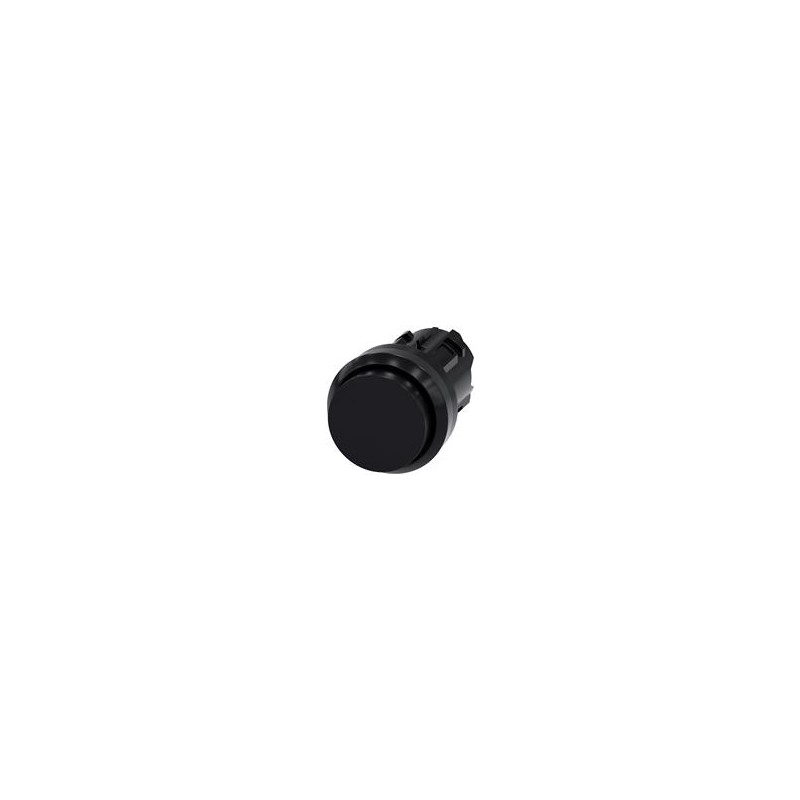 1 pcs : 3SU10000BB100AA0 - Switch Actuators PUSHBUTTON, MOM, BLK, RAISED