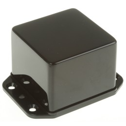 1 pcs - CAMDENBOSS Series 2000 Series Black ABS Enclosure, IP65, Flanged, Black Lid, 75 x 57 x 42mm