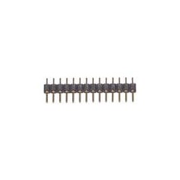 1 pcs : 800-10-014-10-001000 - Headers & Wire Housings 14P STRT PIN HEADER THRU HOLE 10u GOLD