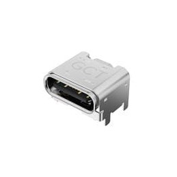 1 pcs : USB4800-03-A - USB Connectors USB2.0 Type C Rcpt, SMT, Hrz, 3.5mm elevated, 16 Pin