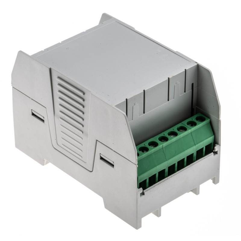 1 pcs - Phoenix Contact Vented Enclosure Type EH 45 FLAT DEV-KIT KMGY Series , 75.4 x 45 x 53.5mm, ABS DIN Rail Enclosure Kit