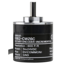 1 pcs - Omron E6B2 Series Incremental Incremental Encoder, 600 ppr, NPN Open Collector Signal, Solid Type, 6mm Shaft