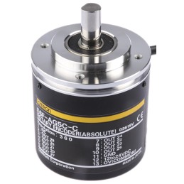 1 pcs - Omron E6F Series Absolute Absolute Encoder, 360 ppr, NPN Open Collector Signal, Solid Type, 10mm Shaft
