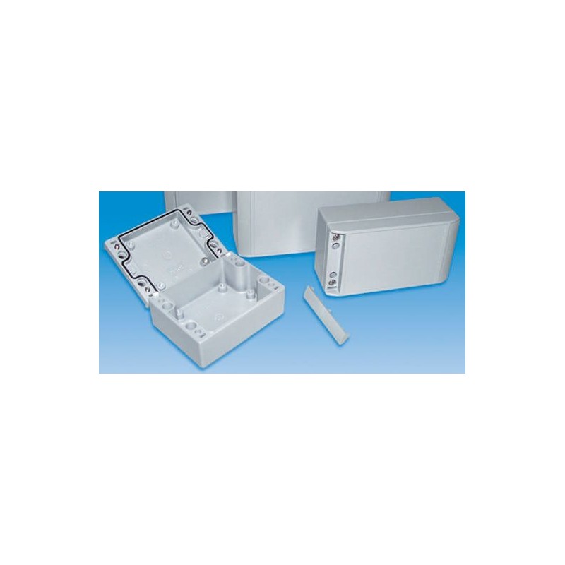 1 pcs - ROLEC AluCASE Series Grey Die Cast Aluminium Enclosure, IP67, Grey Lid, 280 x 170 x 90mm