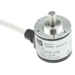 1 pcs - Hengstler RI32 Series Incremental Incremental Encoder, 1000 ppr, Push Pull Signal, Solid Type, 6mm Shaft
