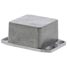 1 pcs - Hammond 1590 Series Natural Die Cast Aluminium Enclosure, IP65, Flanged, Natural Lid, 50.6 x 50.4 x 31mm