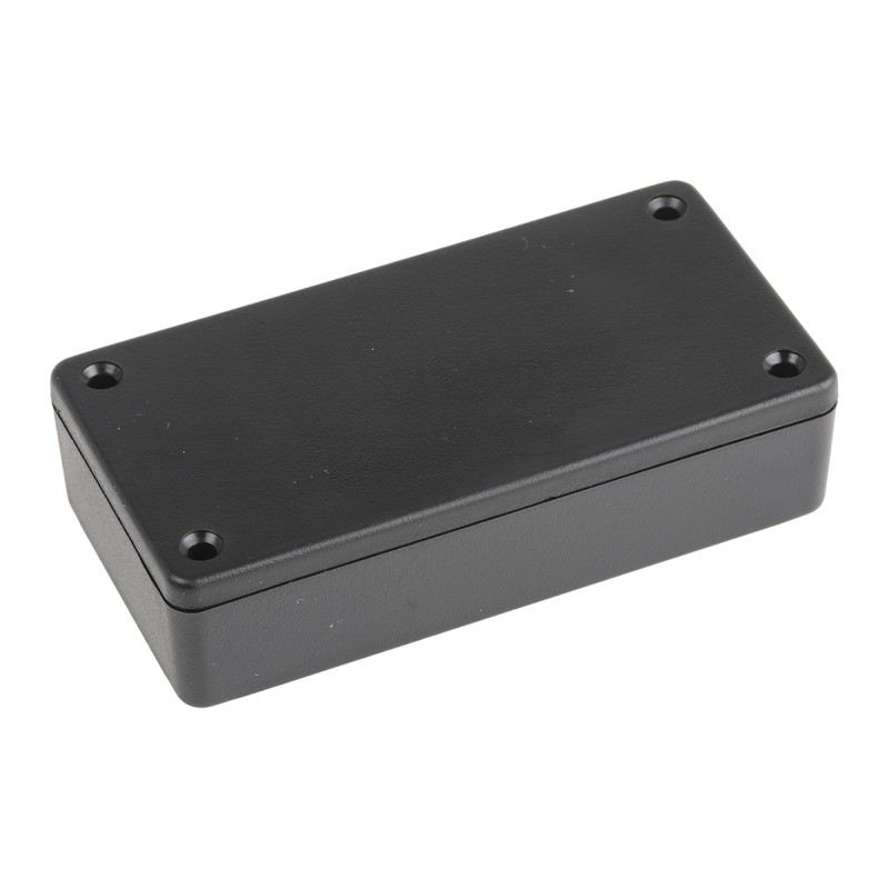1 pcs - Hammond 1591 Series Black Flame Retardant ABS Enclosure, IP54, Black Lid, 100 x 51 x 22mm