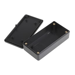 1 pcs - Hammond 1591 Series Black Flame Retardant ABS Enclosure, IP54, Black Lid, 100 x 51 x 22mm