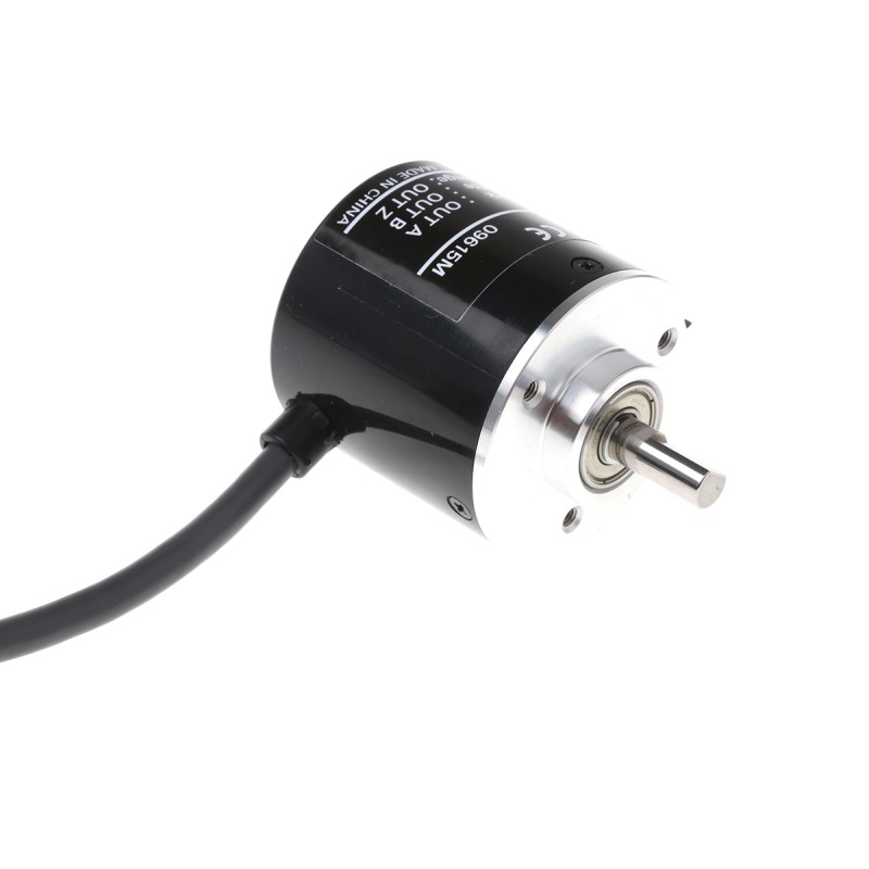 1 pcs - Omron E6B2 Series Incremental Incremental Encoder, 100 ppr, NPN Open Collector Signal, Solid Type, 6mm Shaft