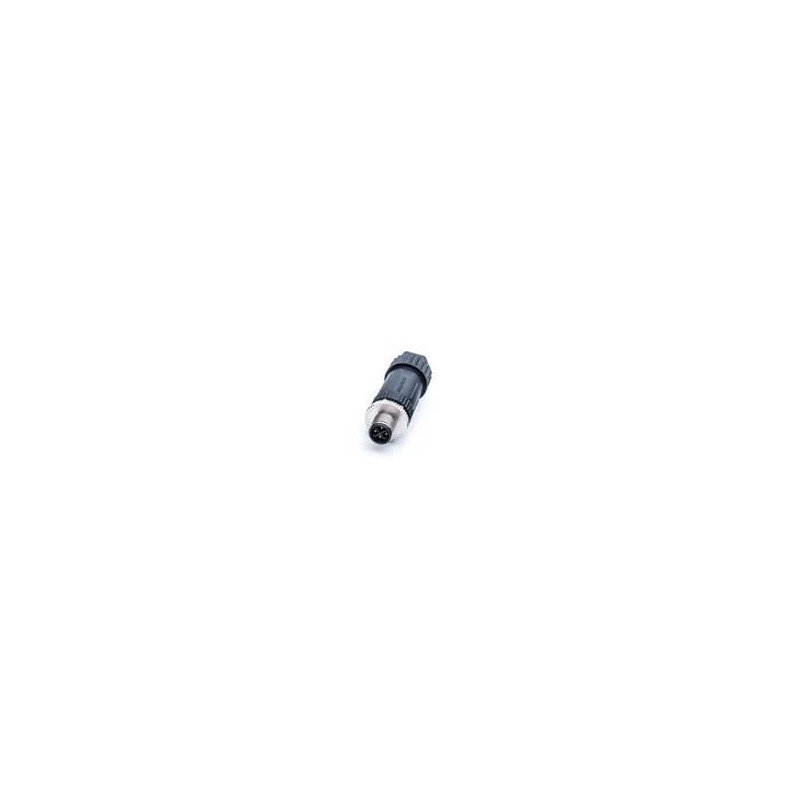 1 pcs : M12S-04BMMB-SL7002 - Circular Metric Connectors M12 Plug 4P Male S Code
