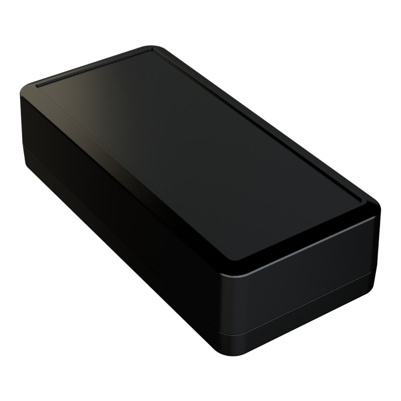 1 pcs - RS PRO Black ABS Enclosure, IP54, IK07, Black Lid, 189.9 x 89.8 x 50.5mm