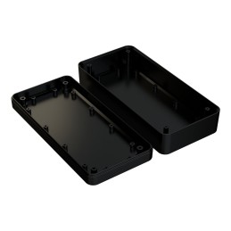 1 pcs - RS PRO Black ABS Enclosure, IP54, IK07, Black Lid, 189.9 x 89.8 x 50.5mm