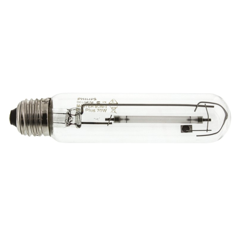 1 pcs - 70 W Clear Tubular SON-T Sodium Lamp, ES/E27, 2000K, 32mm