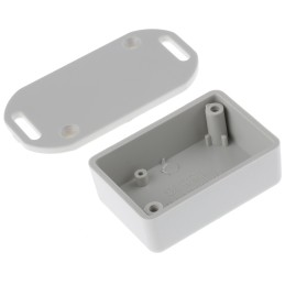 1 pcs - Hammond 1551 Series Grey ABS Enclosure, IP54, Flanged, Grey Lid, 50 x 35 x 20mm