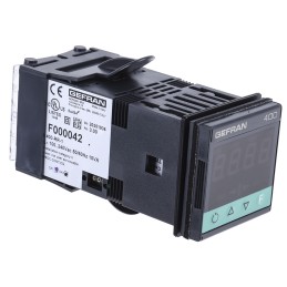 1 pcs - Gefran 400 PID Temperature Controller, 48 x 48 (1/16 DIN)mm, 2 Output Relay, 100 V ac, 240 V ac Supply Voltage ON/OFF