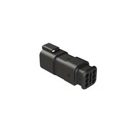 1 pcs : AT04-6P-SR01BLK - Automotive Connectors Recpt 6-Way Strain Relief Black