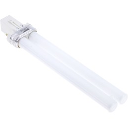 1 pcs - G23 Twin Tube Shape CFL Bulb, 9 W, 3000K, Warm White Colour Tone