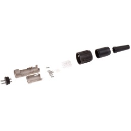 1 pcs - Amphenol Industrial, C 091 B 4 Pole M16 Din Plug, 5A, 300 V ac, Male, Cable Mount