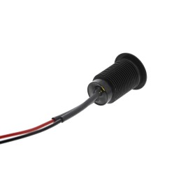1 pcs - Oxley Red Panel Mount Indicator, 12V ac, 10.2mm Mounting Hole Size, Lead Wires Termination, IP66