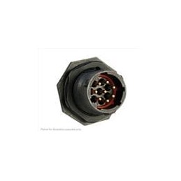 1 pcs : UTS7128P - Standard Circular Connector 8P Straight Pin Plug Jam Nut Size 12