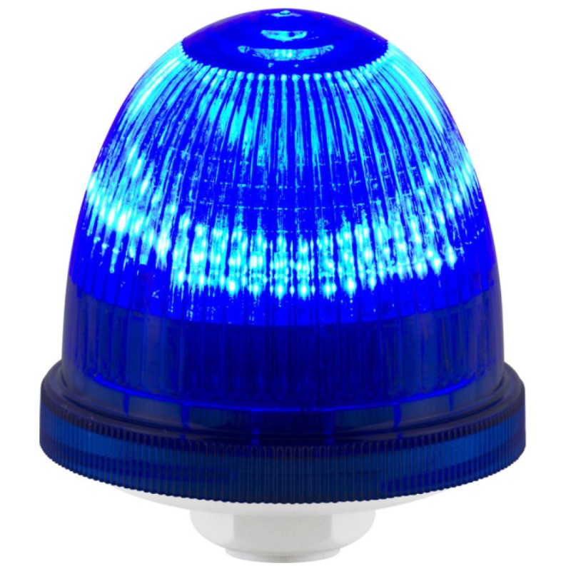 1 pcs - RS PRO Blue Multiple Effect Beacon, 90 - 240 V, Panel Mount, LED Bulb, IP66