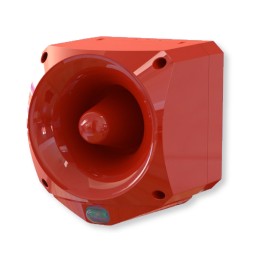1 pcs - Klaxon Nexus Pulse Series White Sounder Beacon, 17 - 60 V, IP66, Wall Mount, 110dB at 1 Metre
