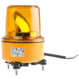 1 pcs - Schneider Electric Harmony XVR Series Amber Rotating Beacon, 230 V ac, Screw Mount, LED Bulb, IP67
