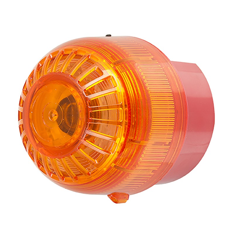 1 pcs - Moflash IS-SB Series Amber Sounder Beacon, 24 V dc, IP66, Wall Mount, 105dB at 1 Metre