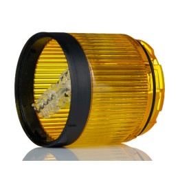 1 pcs - Allen Bradley 856T Series Yellow Flashing, Steady, Strobe Effect Beacon Tower, 24 V ac/dc, LED Bulb, AC, DC, IP66, IP67