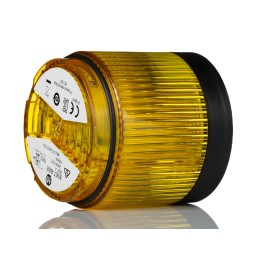 1 pcs - Allen Bradley 856T Series Yellow Flashing, Steady, Strobe Effect Beacon Tower, 24 V ac/dc, LED Bulb, AC, DC, IP66, IP67
