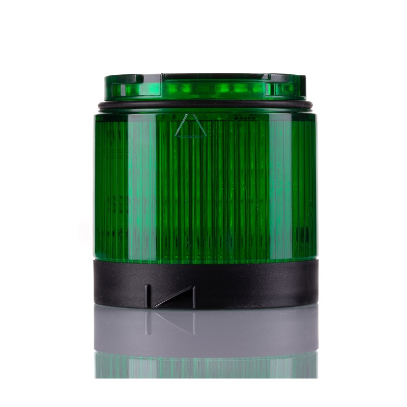 1 pcs - Allen Bradley 856T Series Green Flashing, Steady, Strobe Effect Beacon Tower, 24 V ac/dc, LED Bulb, AC, DC, IP66, IP67