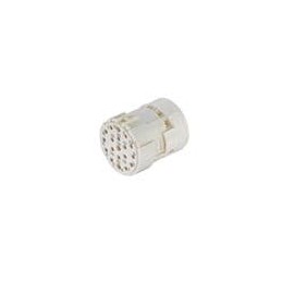 1 pcs : 09151193101 - Circular Metric Connectors Han M23 Signal, 19pin Female Crimp Insert (for 16 1mm contacts and 3 1.5mm cont