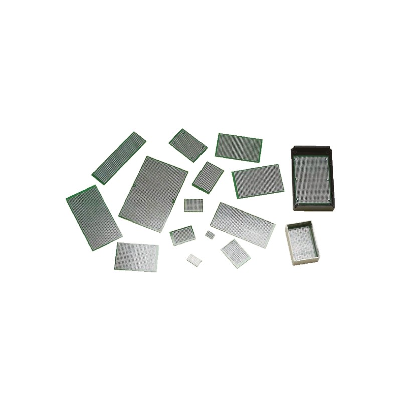 1 pcs - Takachi Electric Industrial Double Sided SMT Eurocard FR4 With 26 x 38 1mm Holes, 2.54 x 2.54mm Pitch, 101 x 69 x 1.6mm