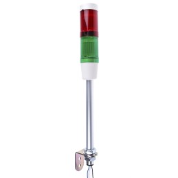 1 pcs - Schneider Electric Harmony XVM Series Red/Green Signal Tower, 2 Lights, 120 V ac, Base Mount