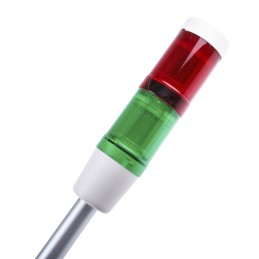 1 pcs - Schneider Electric Harmony XVM Series Red/Green Signal Tower, 2 Lights, 120 V ac, Base Mount